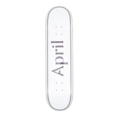April Skateboard Deck Logo Black Helix 8 25