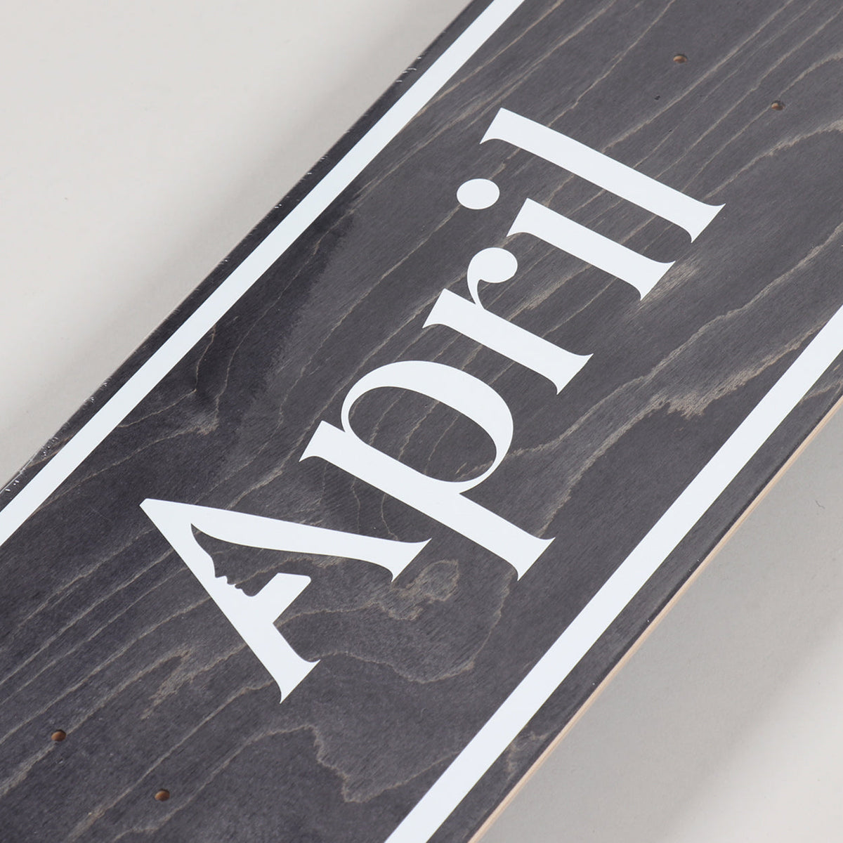 April Skateboard Deck Og Logo Invert Black 8 5