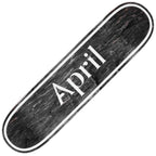 April Skateboard Deck Og Logo Invert Black 8 38