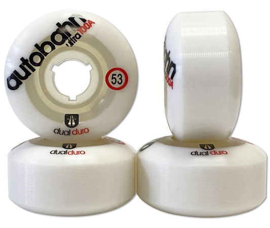 Autobahn Wheels Dual Duro Ultra Formula 53mm 100a (Clear Rims)