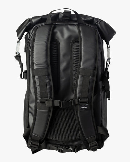 RVCA Backpack Zak Noyle III Black 41L Eco-Friendly Skateboard Camera Travel Bag