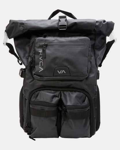 RVCA Backpack Zak Noyle III Black 41L Eco-Friendly Skateboard Camera Travel Bag