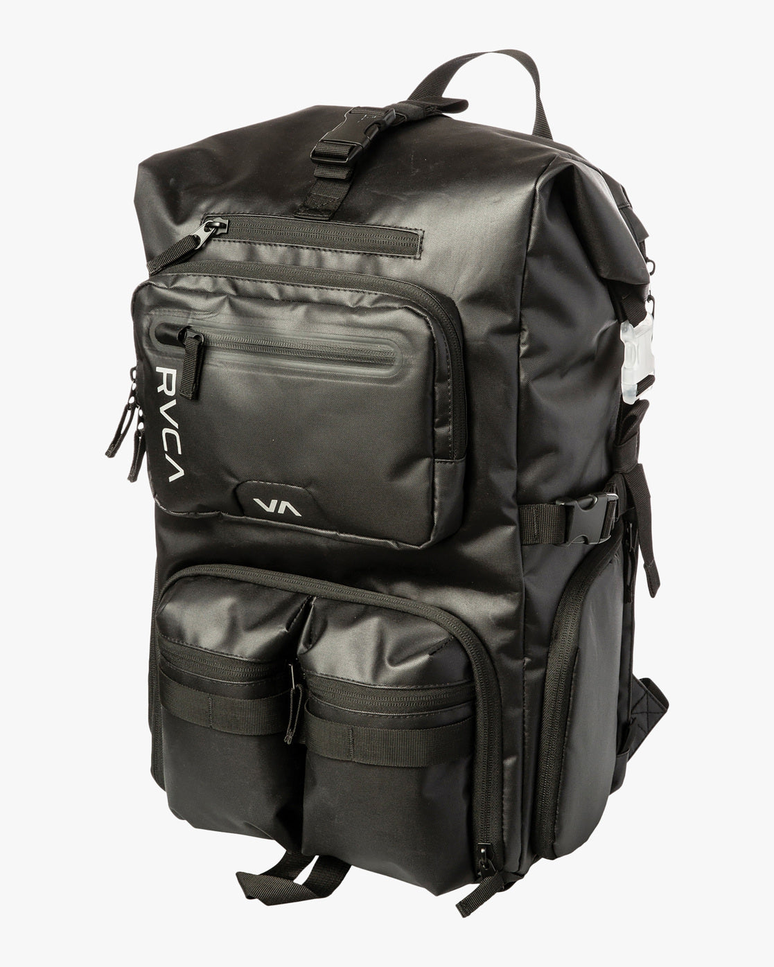 RVCA Backpack Zak Noyle III Black 41L Eco-Friendly Skateboard Camera Travel Bag