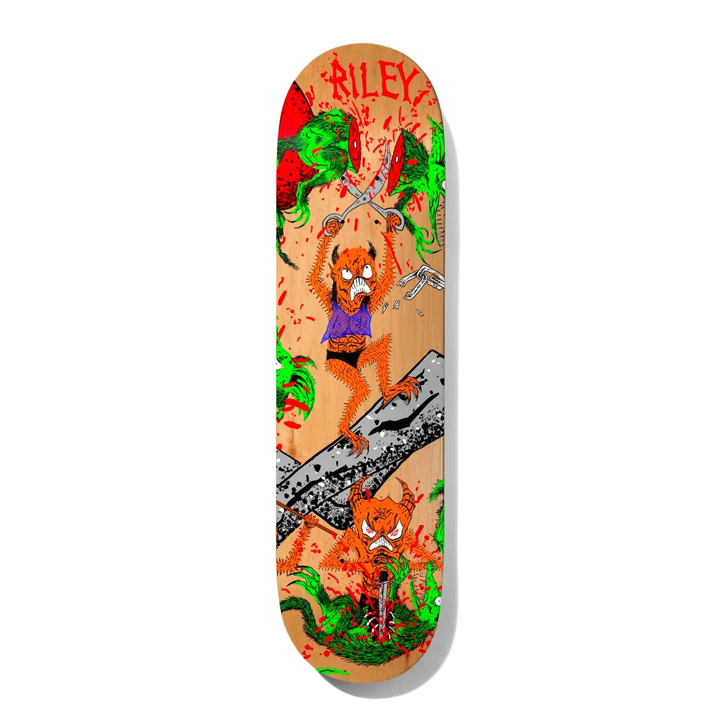 Baker Skateboard Deck Riley Hawk Toxic Rats 8.125" x Neckface