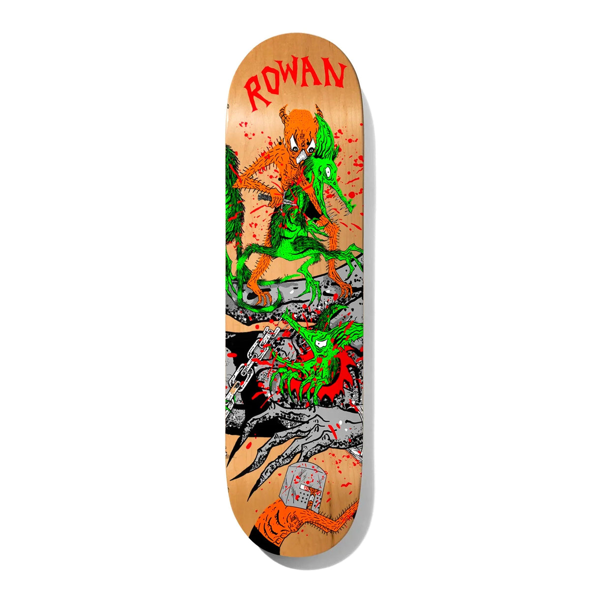 Baker Skateboard Deck Rowan Toxic Rats 8 38 X Necface