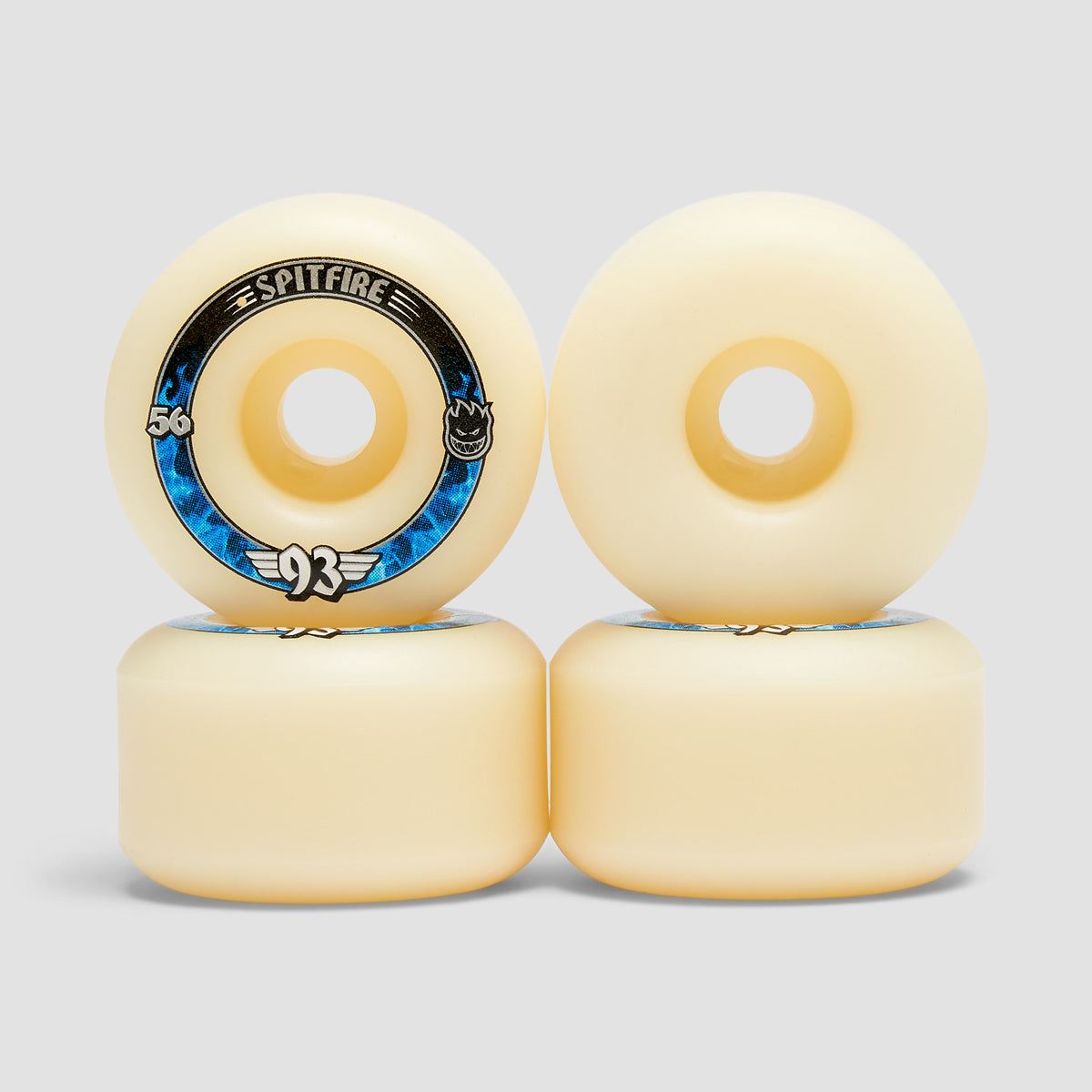 Spitfire Wheels 93D Radials 56mm F4 Natural Formula Four Soft Sliders