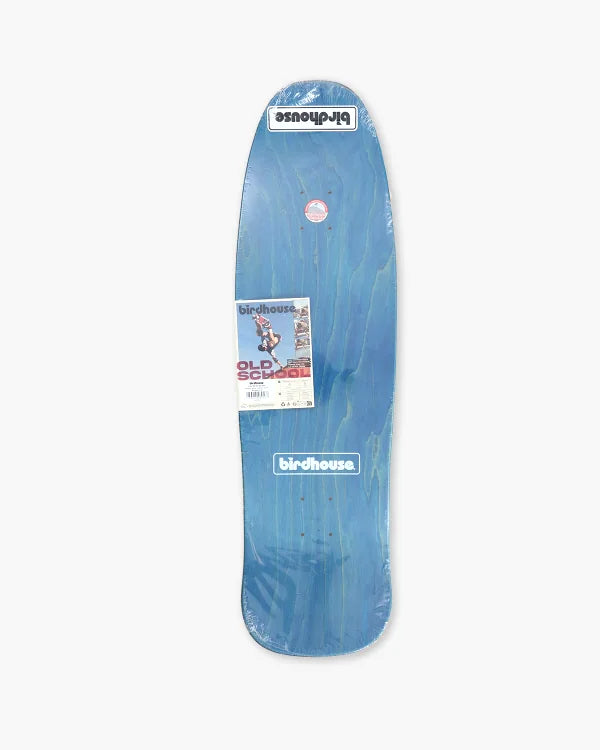 Birdhouse Skateboard Deck Tony Hawk Crest Old School 9.375" Metallic Silver