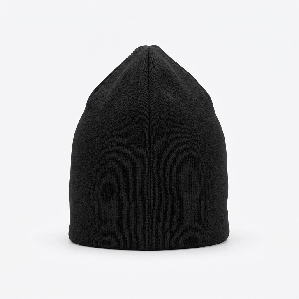 Black Crown beanie side profile
