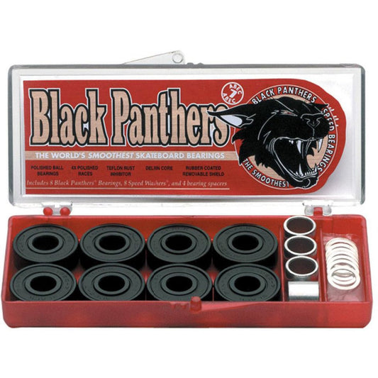 Shortys Bearings Abec 7 Black Panthers Red