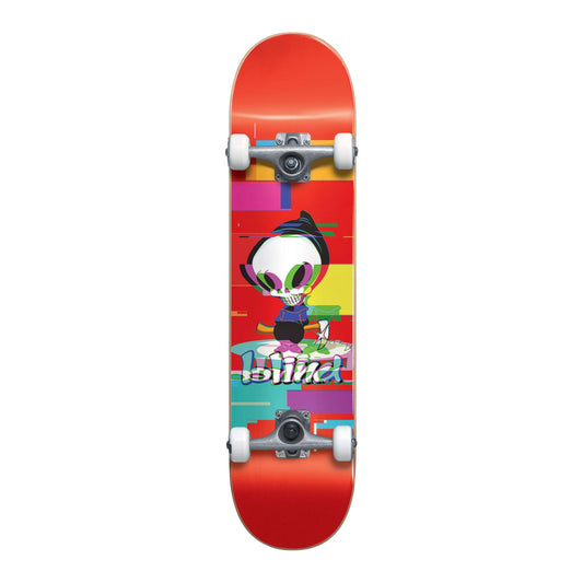 Blind Skateboard Complete Reaper Glitch Red 7 75 Fp Pre Assembled