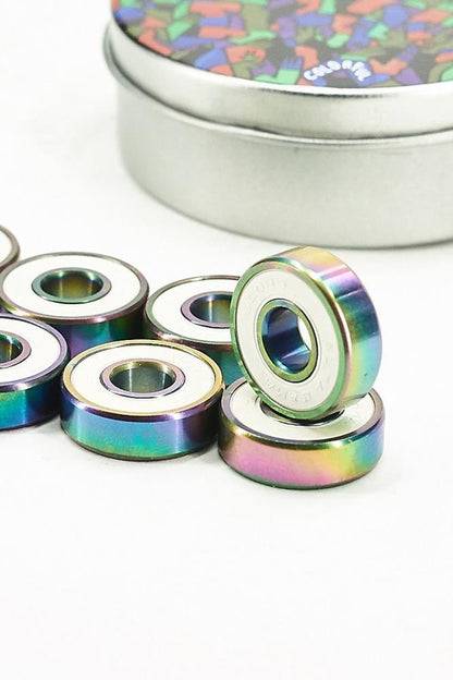 Blurs Bearings Titanium Colourful Blue Shinny Rims + 4 Spacers