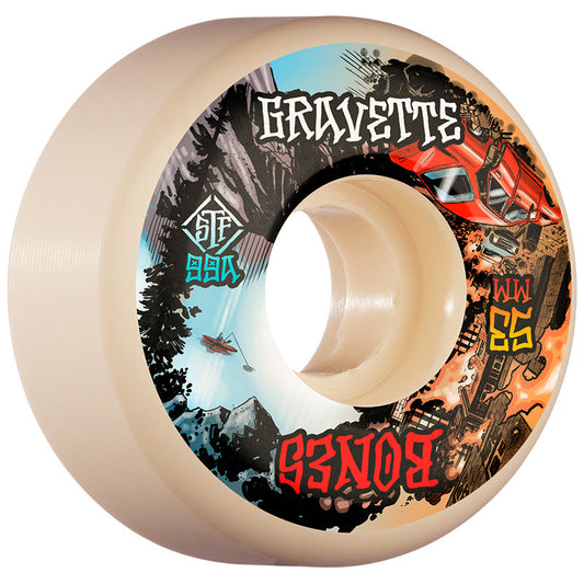 Bones Skateboard Wheels Gravette Heaven Hell 53Mm V2 Locks Stf 99A
