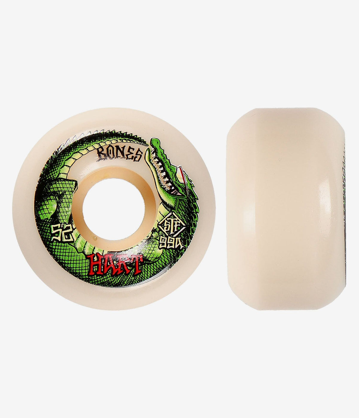 Bones Skateboard Wheels Hart Speed Gator 52Mm V5 Sidecut 99A Stf