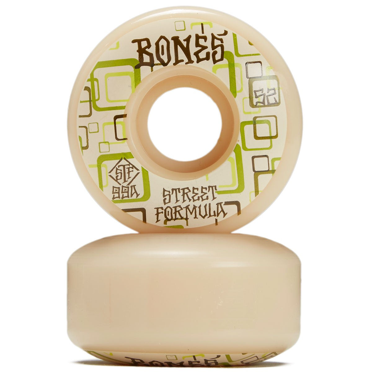 Bones Skateboard Wheels Retro 52Mm V3 Slims 99A Stf