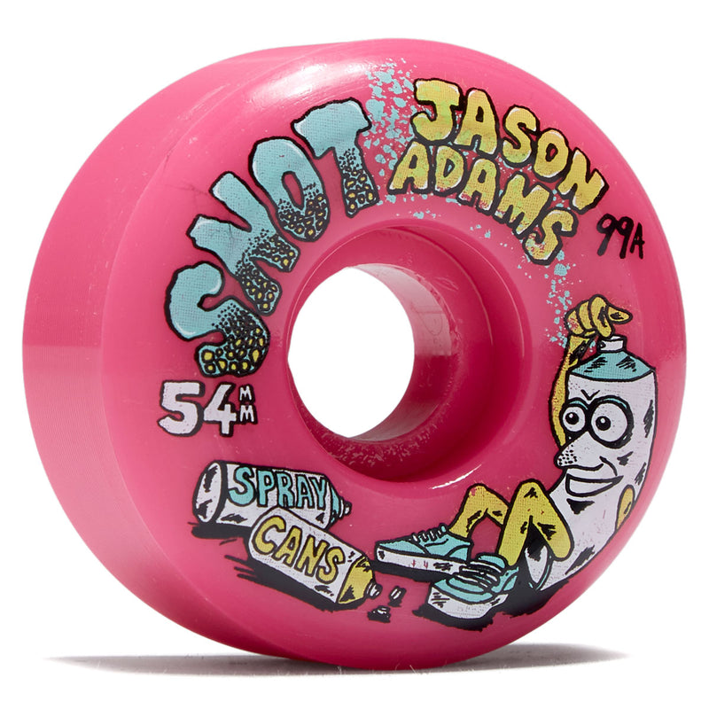 Snot Wheels Jason Adams Spray Cans NEON PINK 54mm 99a Conicals