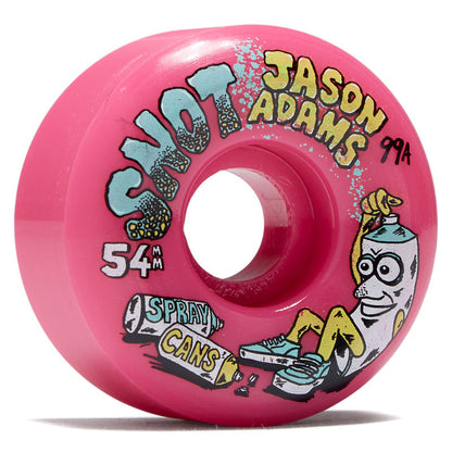 Snot Wheels Jason Adams Spray Cans NEON PINK 54mm 99a Conicals