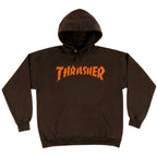 Thrasher Hood Neckface Burn It Down Dark Chocolate Skateboard Jumper Sweater