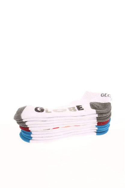 Globe Socks 5 Pack Multi Stripe Ankle White Size 7 11 Skateboard Sox