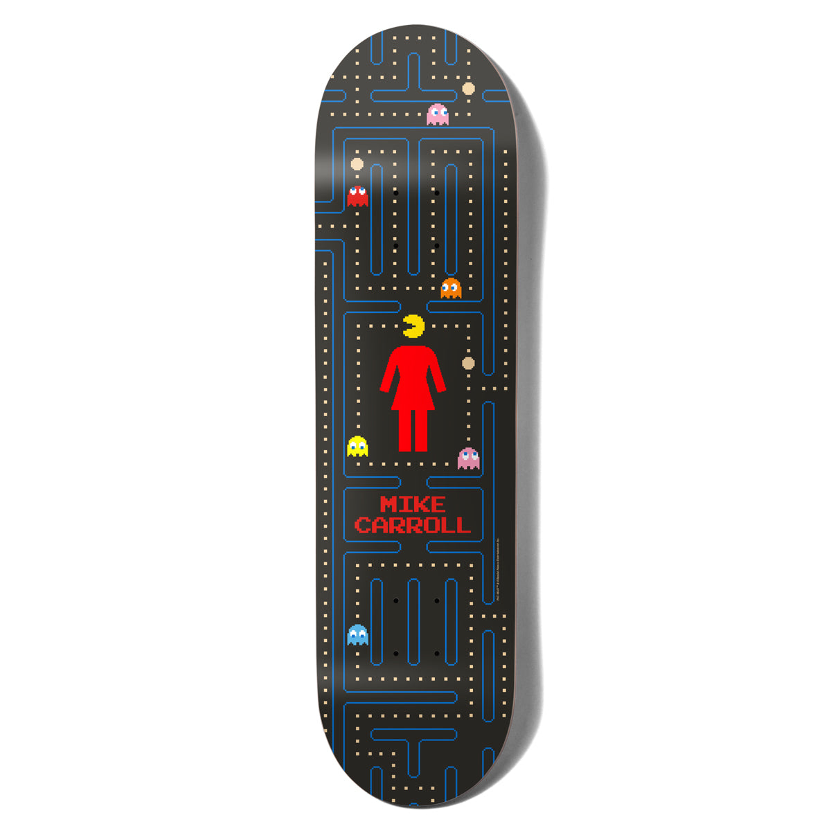 GIRL Skateboard Deck Carroll Pac-Man 8.375"