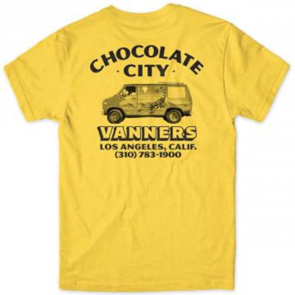 Chocolate Pocket Tee Vanner Mustard Premium Skateboard T Shirt