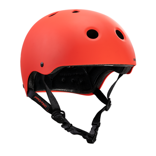 Pro-Tec Helmet Classic Skate Matte Bright Red Skateboard Protec Lid