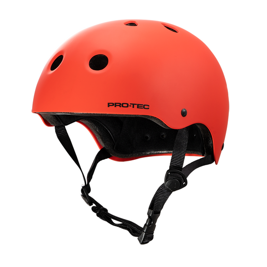 Pro-Tec Helmet Classic Skate Matte Bright Red Skateboard Protec Lid