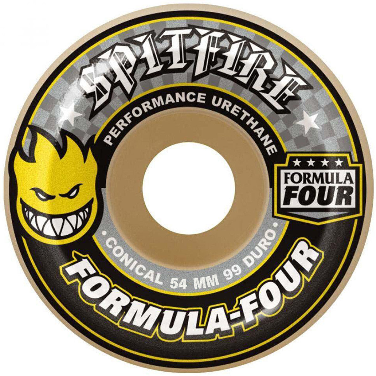 Spitfire Skateboard Wheels Formula Four Conical 54mm 99d F4