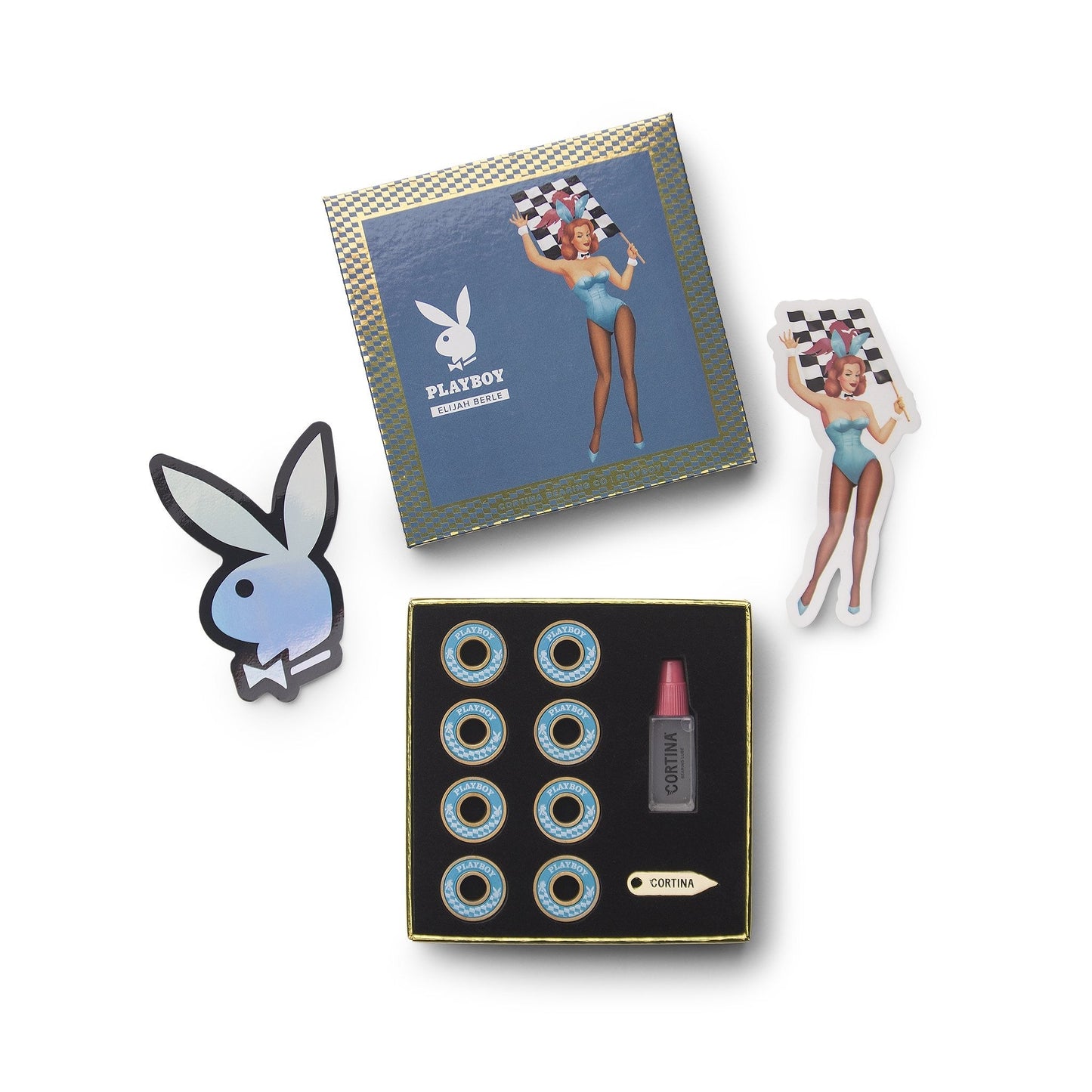 Cortina Skateboard Bearings Elijah Berle Signature Playboy Rose Gold