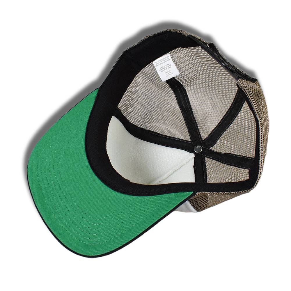 Creature Trucker Logo White/Tan/Black Cap OSFA Skateboard Hat
