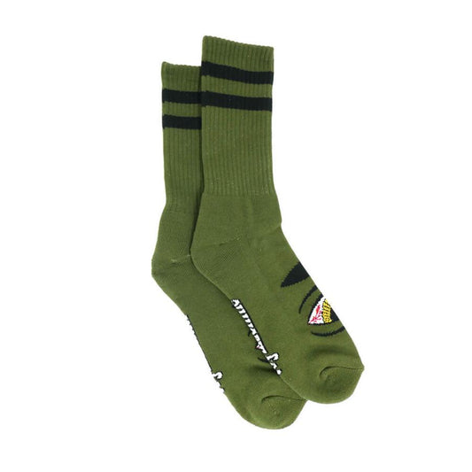 Toy Machine Socks Bloodshot Eye Army OSFM Skateboard Sox