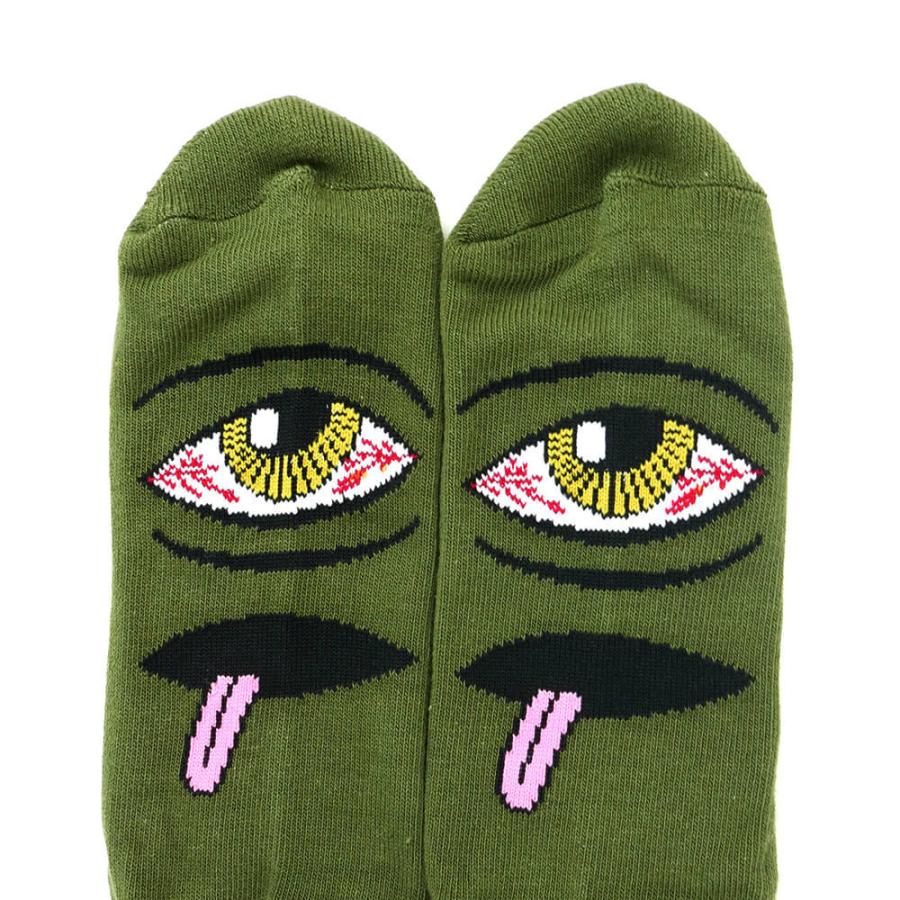 Toy Machine Socks Bloodshot Eye Army Osfm Skateboard Sox
