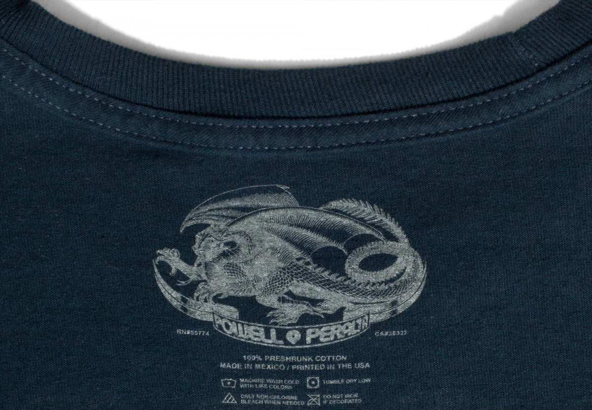 Powell Peralta Tee Animal Chin Navy Reissue Have You Seen Him Skateboard T Shirt