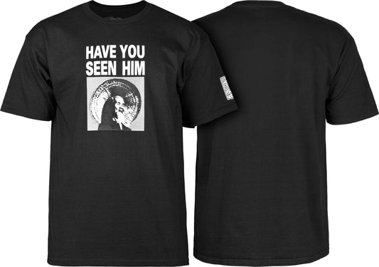 Powell Peralta Tee Animal Chin Have You Seen Him Black Reissue T-Shirt