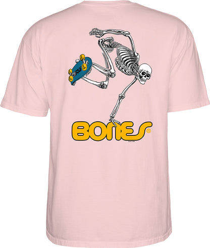 Powell Peralta Tee Skateboard Skeleton Light Pink Reissue T-Shirt