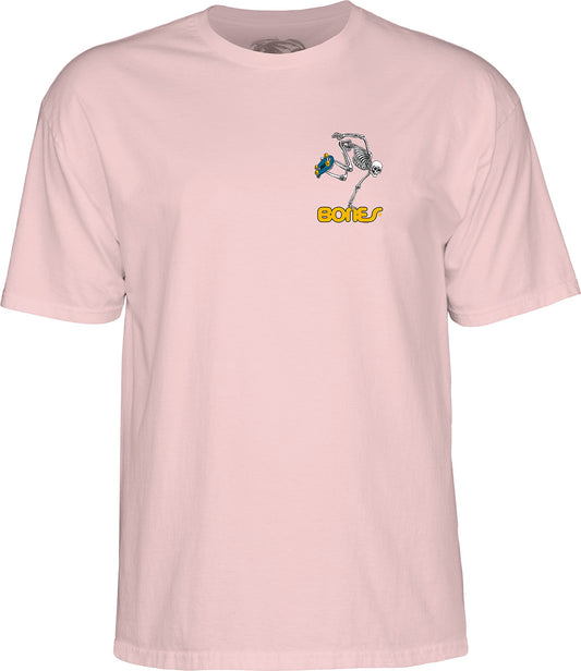 Powell Peralta Tee Skateboard Skeleton Light Pink Reissue T-Shirt