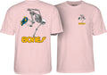Powell Peralta Tee Skateboard Skeleton Light Pink Reissue T Shirt