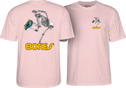 Powell Peralta Tee Skateboard Skeleton Light Pink Reissue T-Shirt