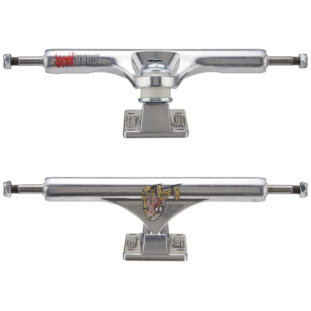 Slappy Skateboard Trucks St1 Curb Killer 10 Inverted Polished Classic