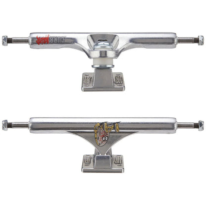 Slappy Skateboard Trucks ST1 Inverted Kingpins Curb Killer Polished 10"