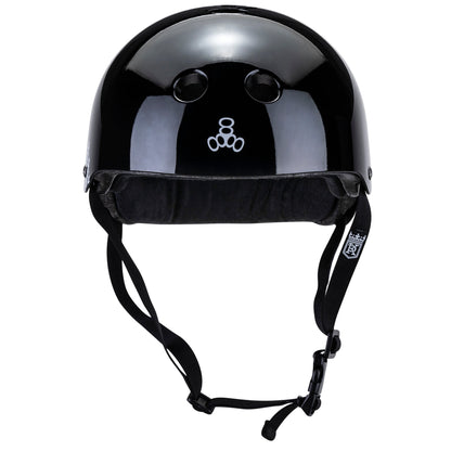 Triple 8 Helmet Certified Sweatsaver Keegan Palmer Edition Black Gloss