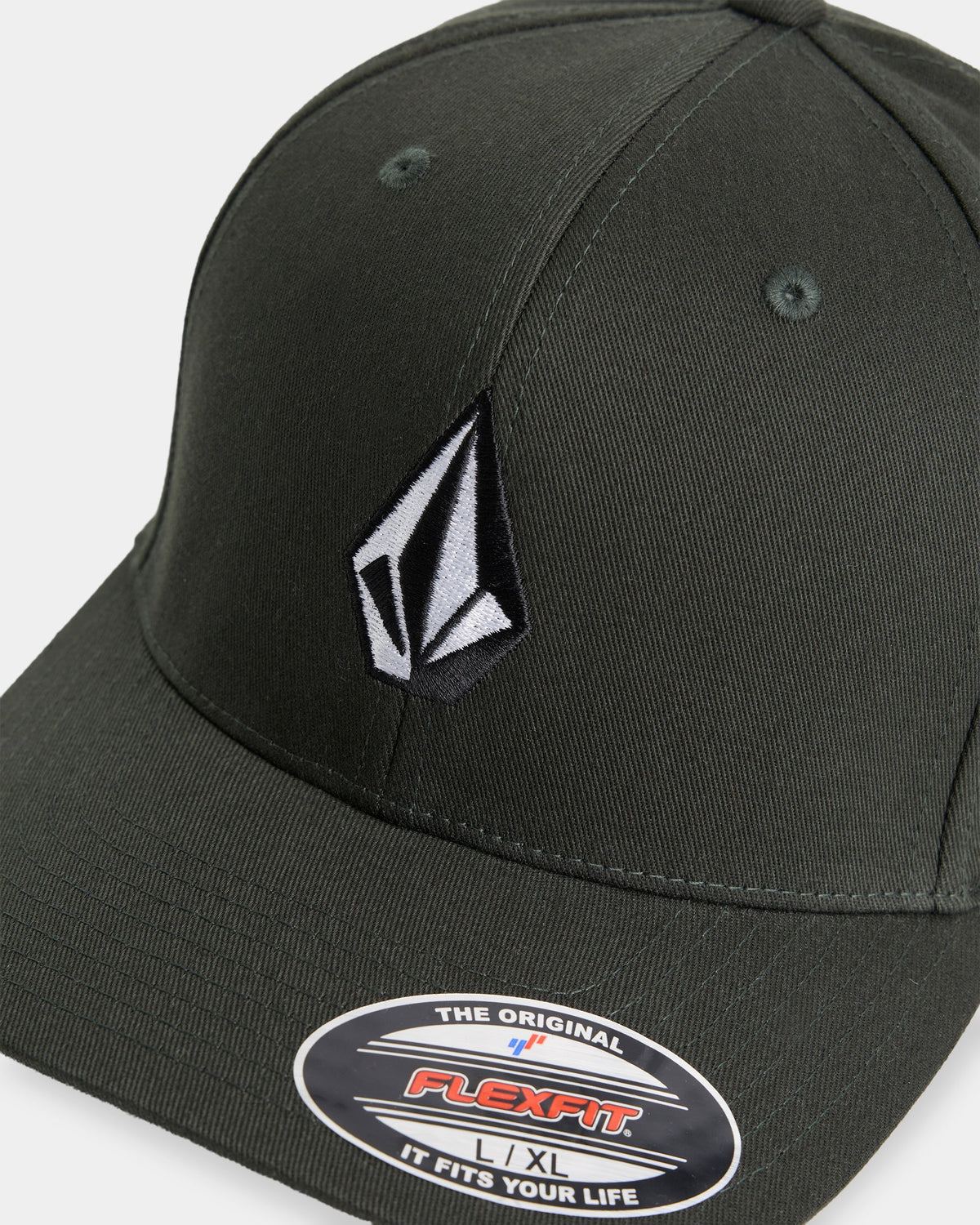 Volcom Full Stone Flexfit Cap, Scarab Olive