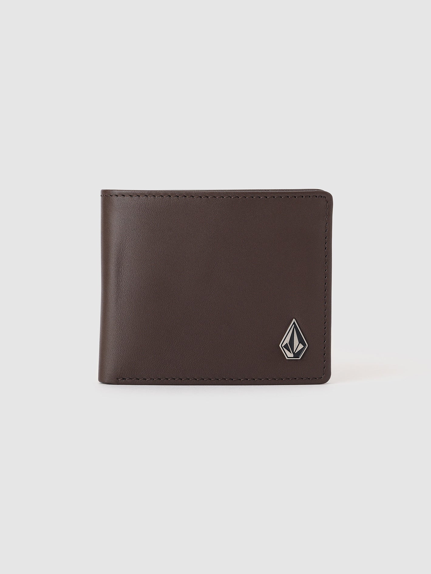 Volcom Wallet Single Stone Dark Brown Bi-Fold (RFID Protection)