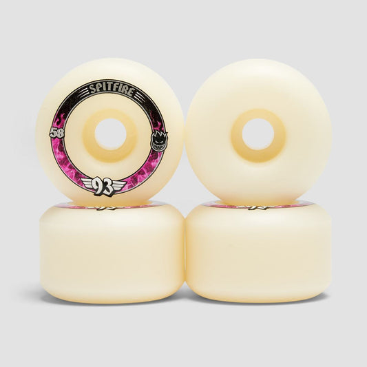Spitfire Wheels 93D Radials 58mm F4 Natural Formula Four Soft Sliders