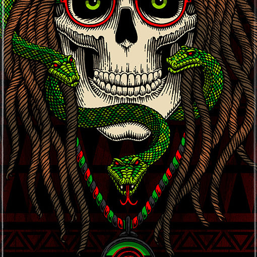 Powell Peralta Deck Flight Spencer Semien Skull 8.25" K20 Shape 243