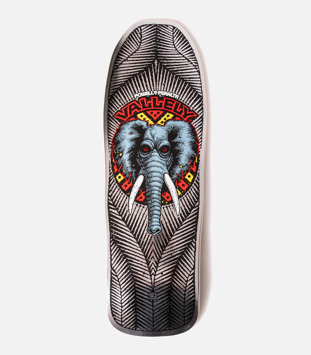 Powell Peralta Skateboard Deck Mike Vallely Elephant Silver Foil 10 Reissue