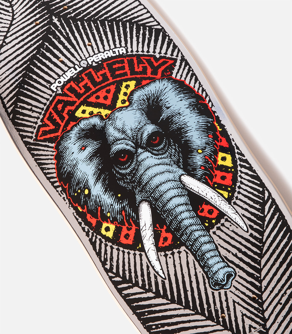 Powell Peralta Skateboard Deck Mike Vallely Elephant Silver Foil 10" Reissue