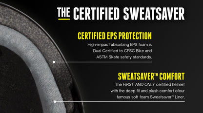 Triple 8 Helmet Certified Sweatsaver Keegan Palmer Edition Black Gloss