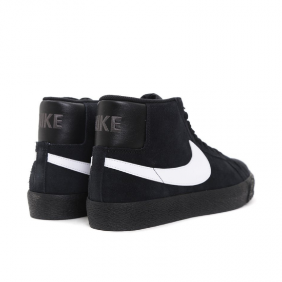 Nike Sb Shoes Blazer Mid Black White Black Black Us Size Skateboard Sneakers
