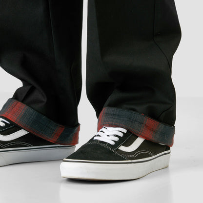 Spitfire x Dickies Pants Flannel Cuff Black A865S Skateboard Work Pant