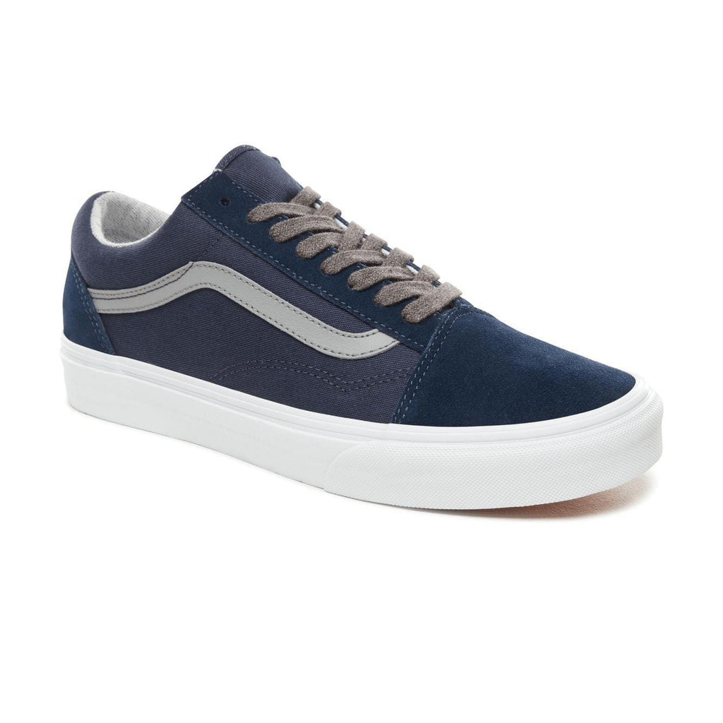 Vans Old Skool Navy Jersey Lace Shoes Dress Blues Gray